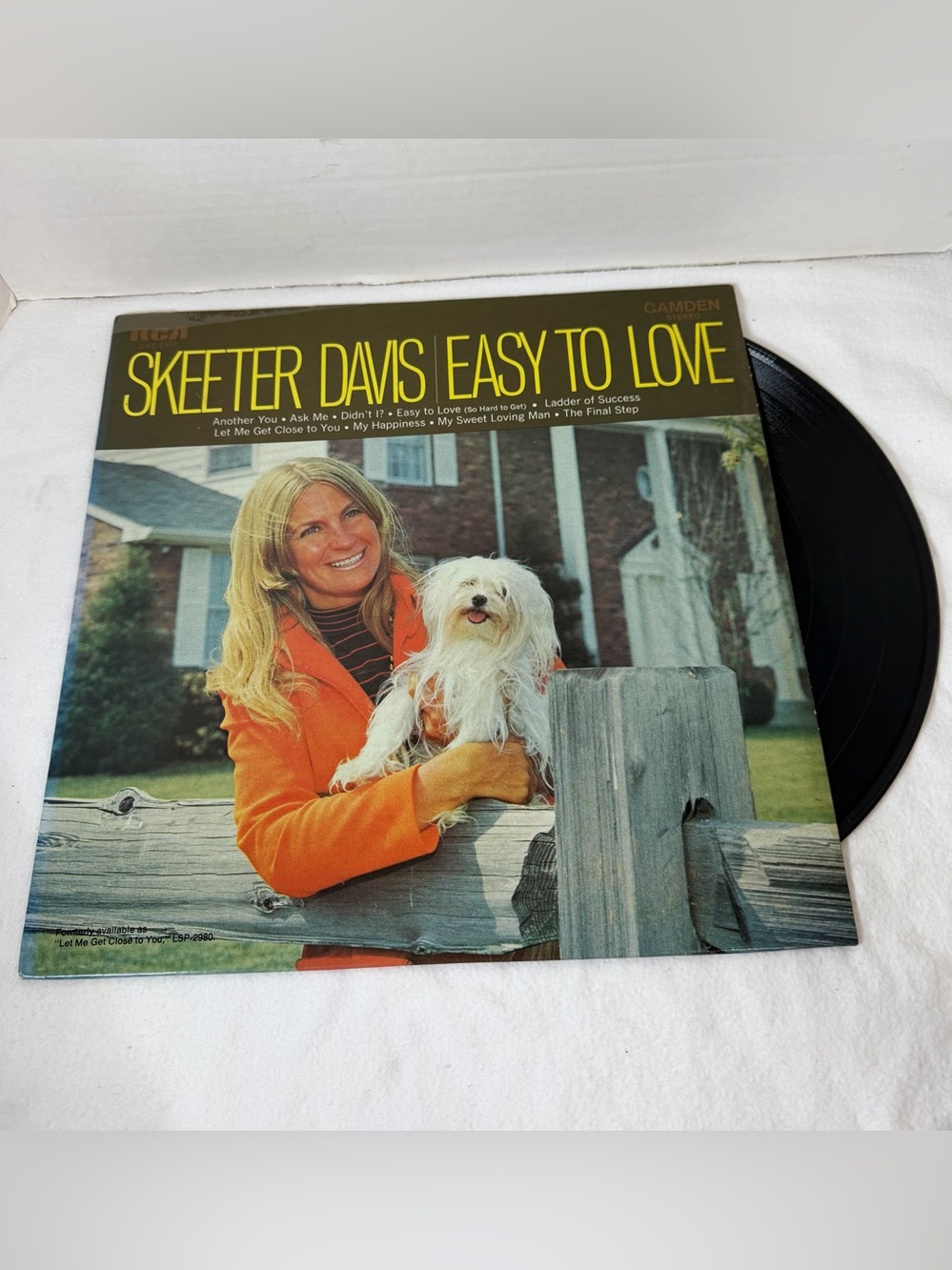 Skeeter Davis - Easy to Love Vinyl LP Album 1970 RCA Camden CAS 2367